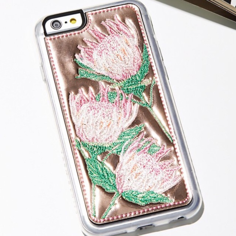 FREE PEOPLE Wild West Rose Gold iPhone CASE 6 6s 7 - Picture 1 of 3